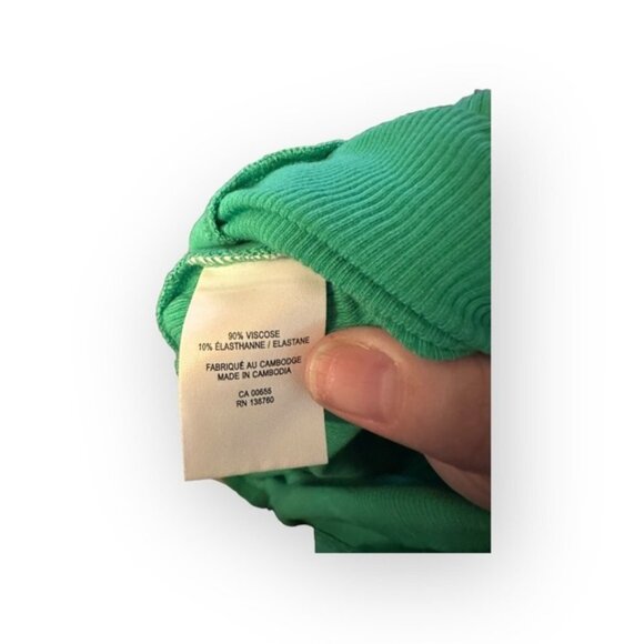 Women’s XXL Kelly Green Ribbed Knit Sleeveless Sheath Dress 18 20 2XL 2X - Picture 9 of 9